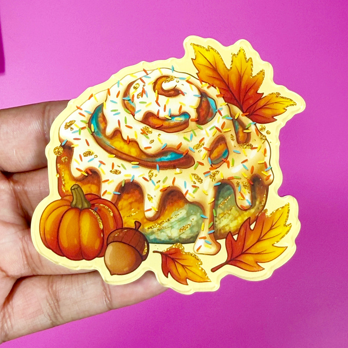 Autumn Tales Magnet: CInnamon Roll
