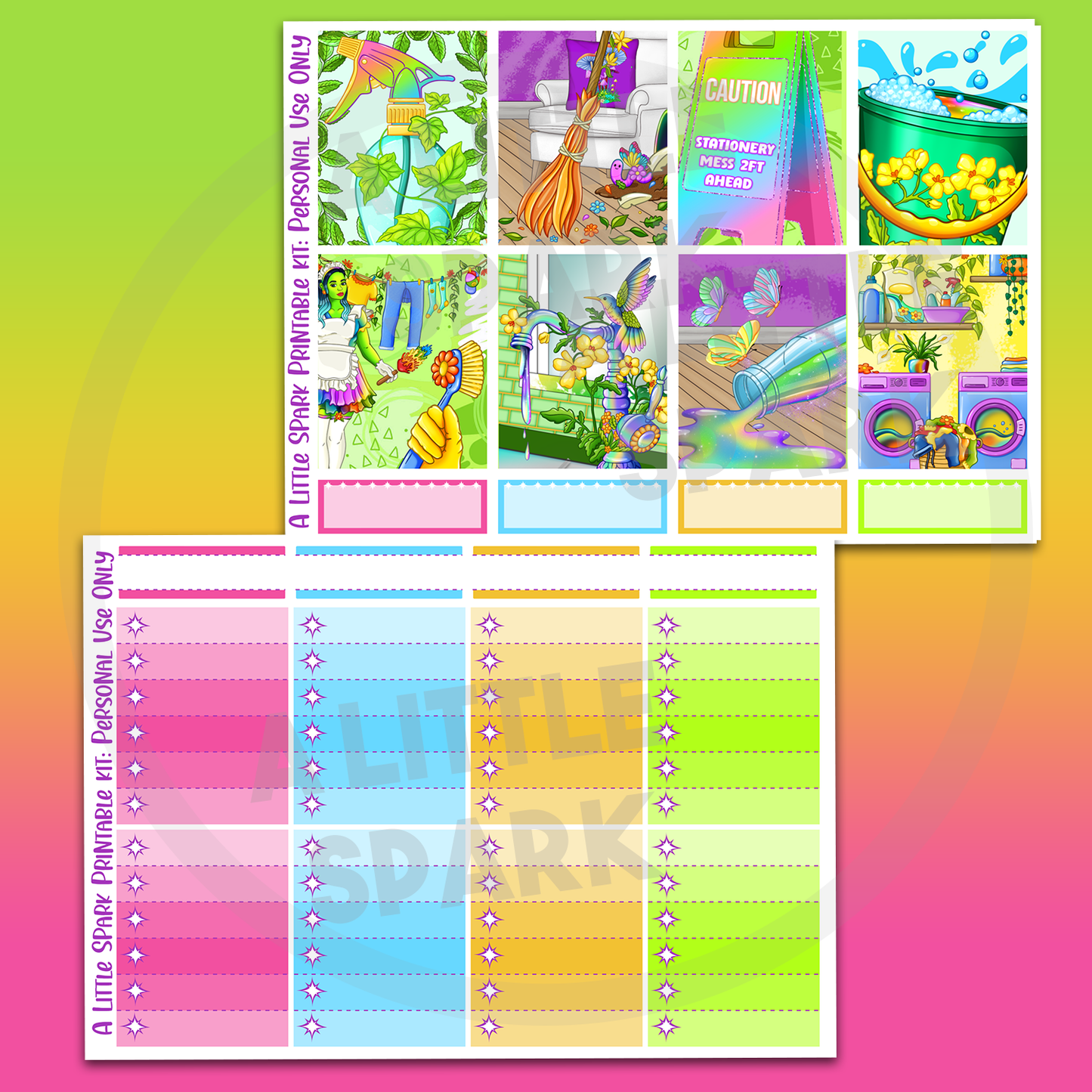 Vertical PRINTABLE Kit: Tidy Blooms