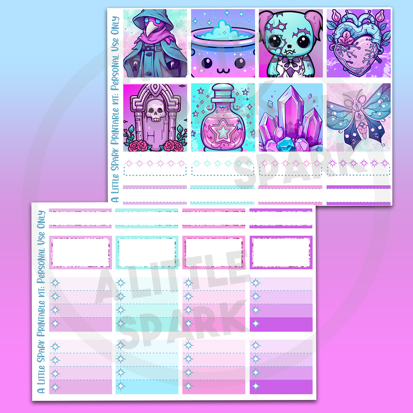 Vertical PRINTABLE Kit: Spooks