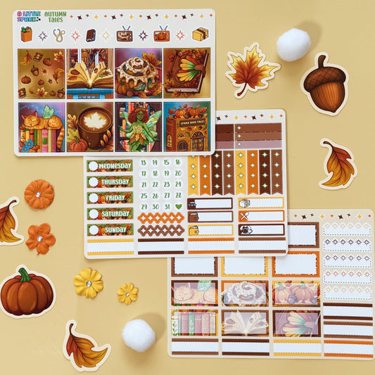 Autumn Tales Weekly Sticker Kit