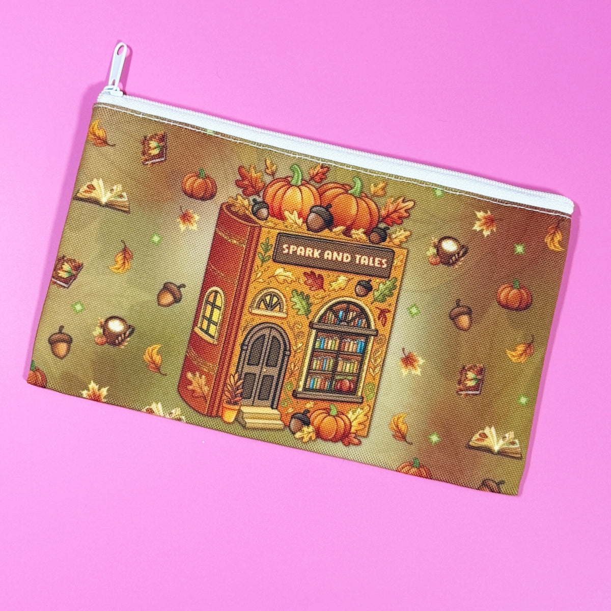 Zippered Pouch || Autumn Tales Spark and Tales