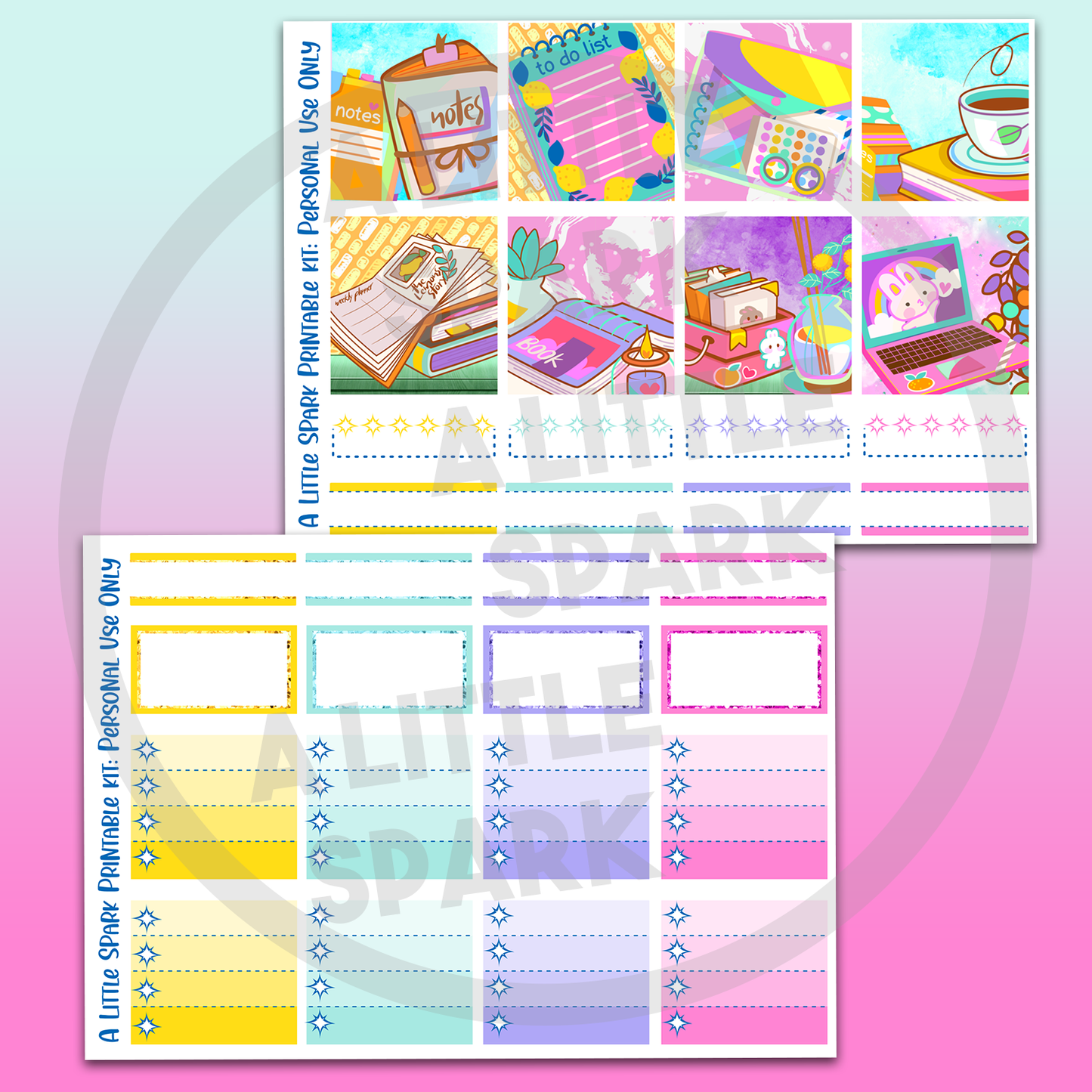 Vertical PRINTABLE Kit: Pages