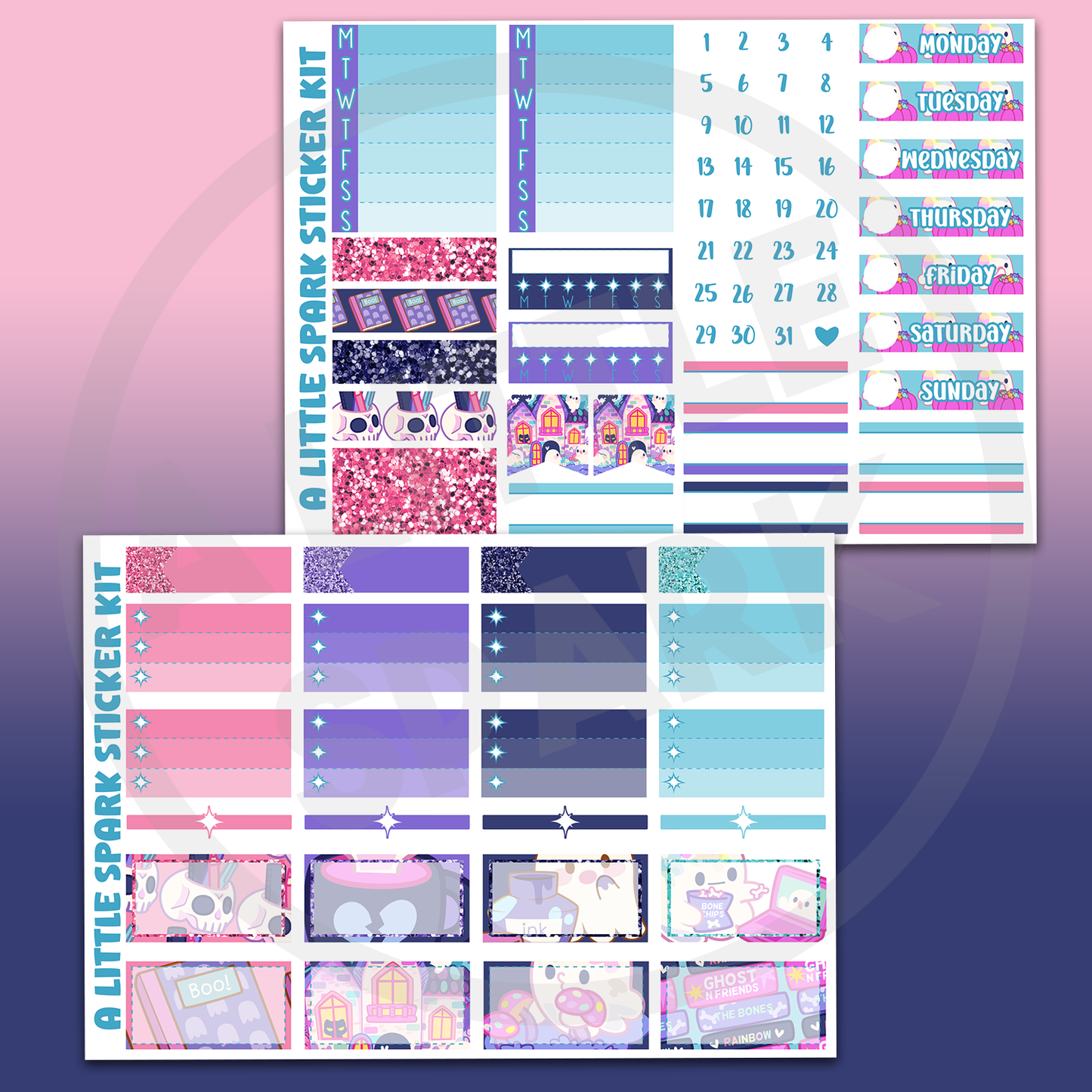 Vertical PRINTABLE Kit: Ghostie