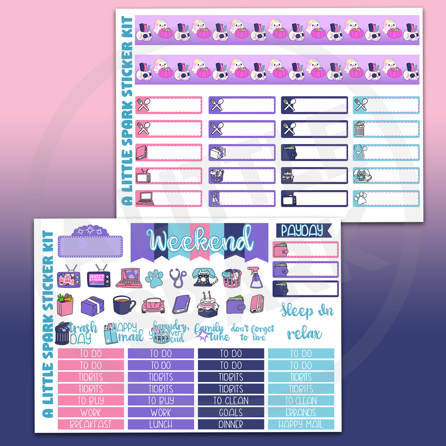 Vertical PRINTABLE Kit: Ghostie