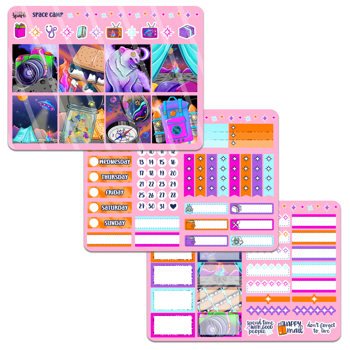 Space Camp Sticker Kit