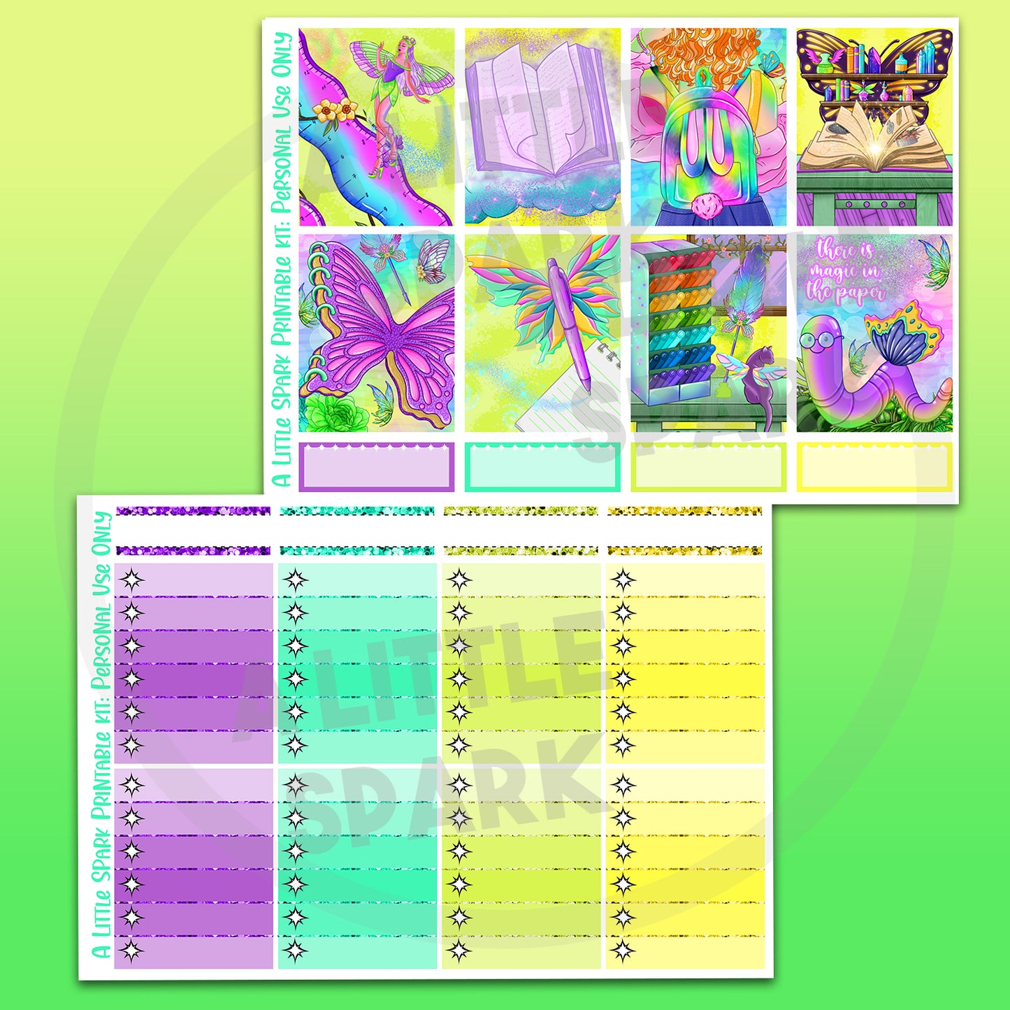 Vertical PRINTABLE Kit: Flutter