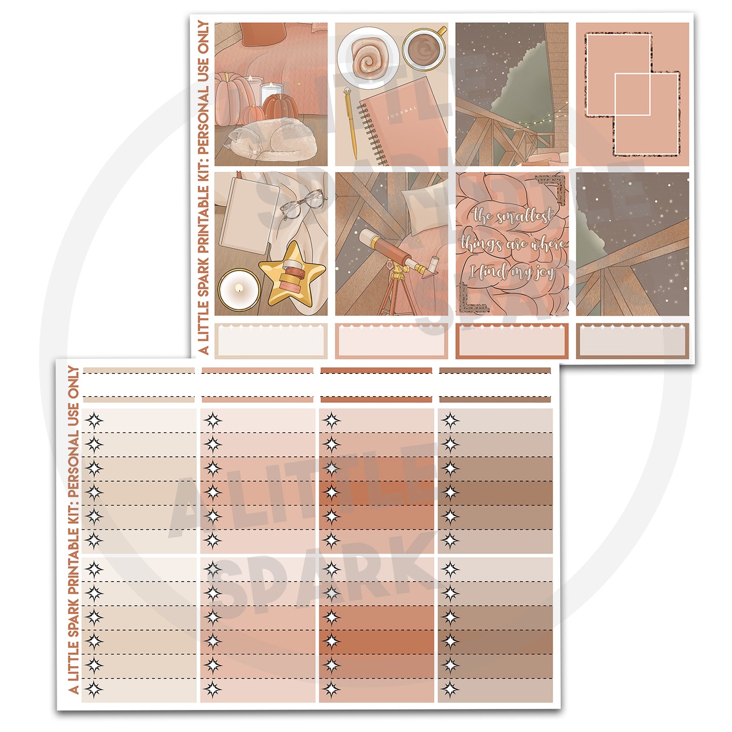 Vertical PRINTABLE Kit: Autumn Stars