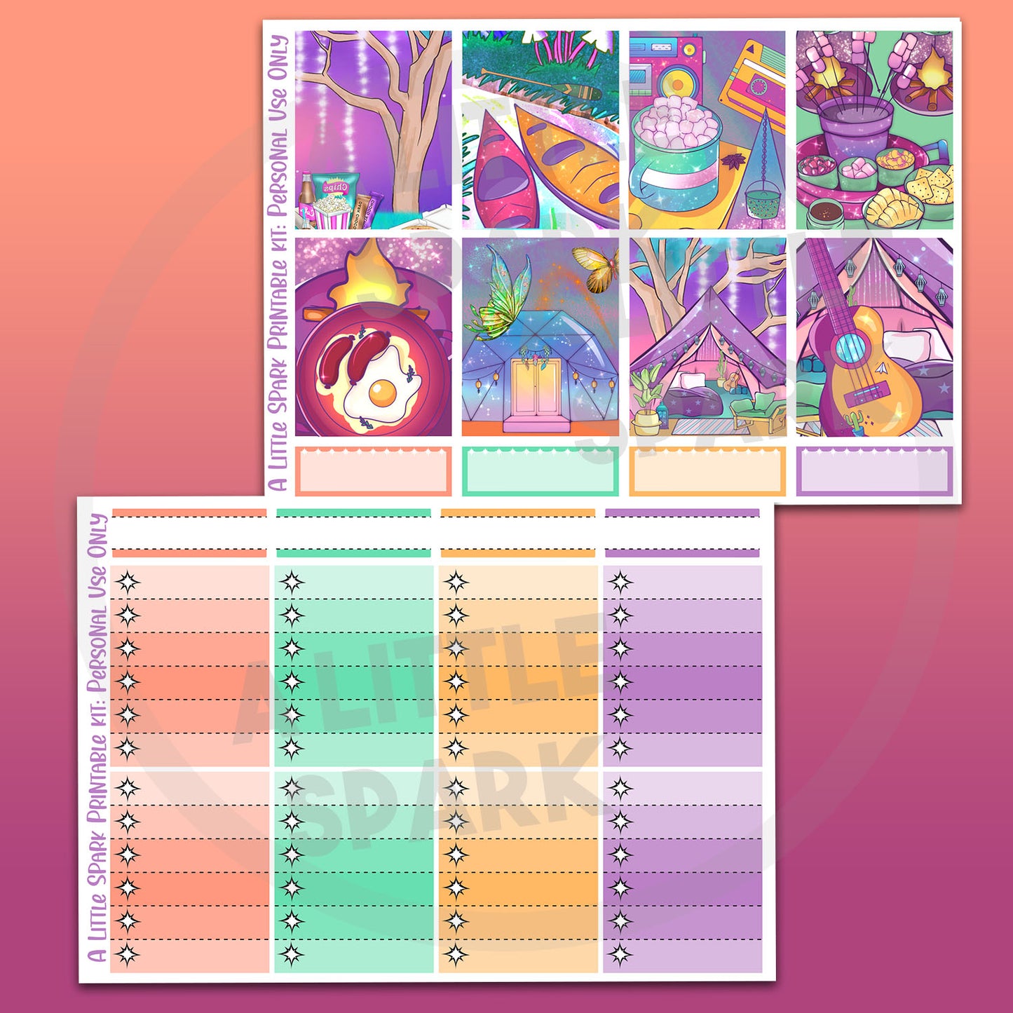 Vertical PRINTABLE Kit Under the Stars