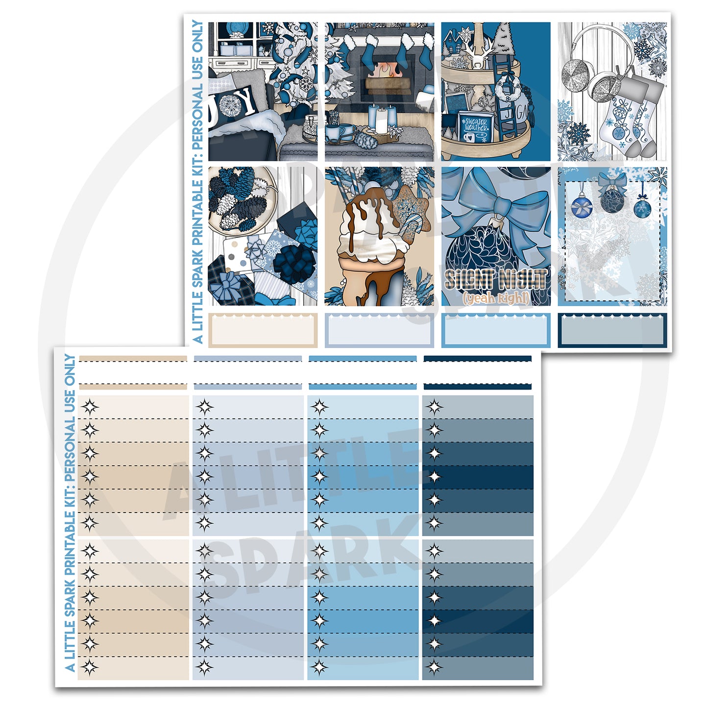 Vertical PRINTABLE Kit: Tinsel
