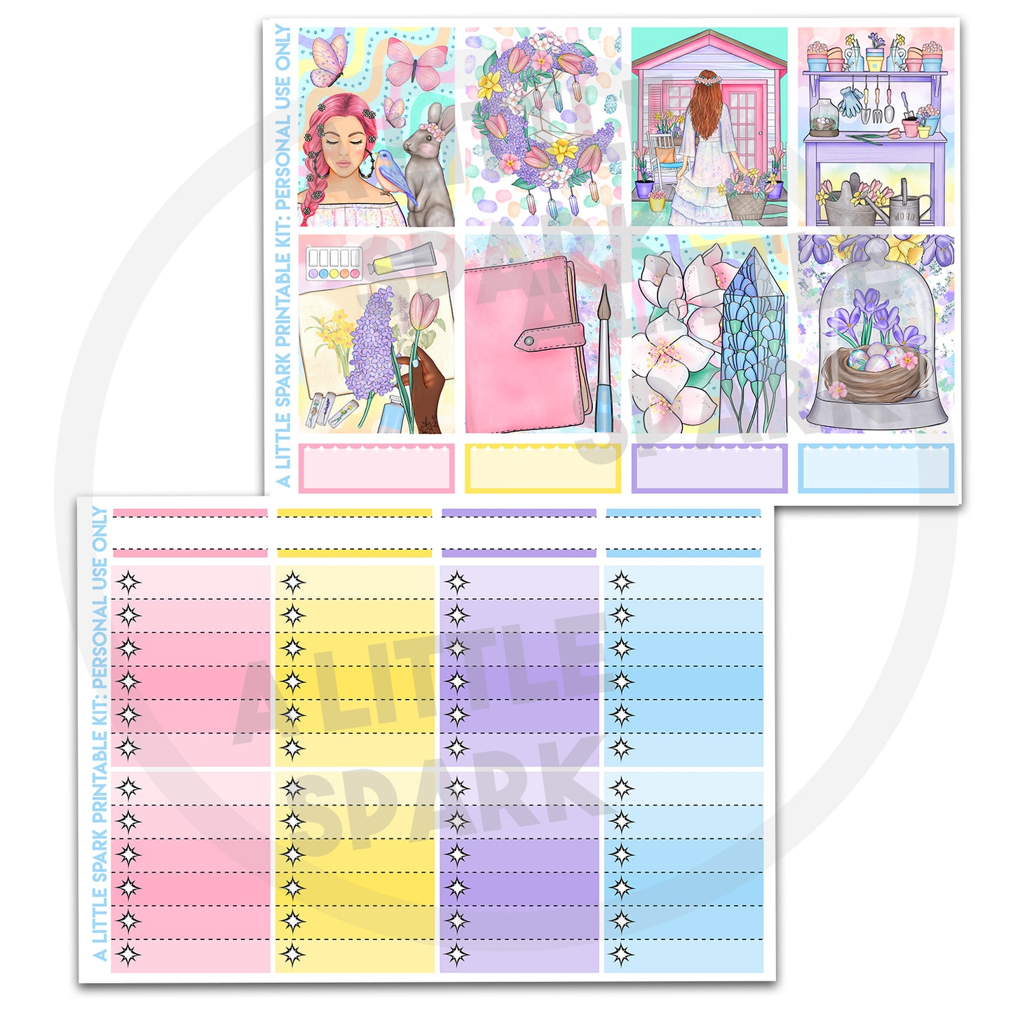 Vertical PRINTABLE Kit Bloom