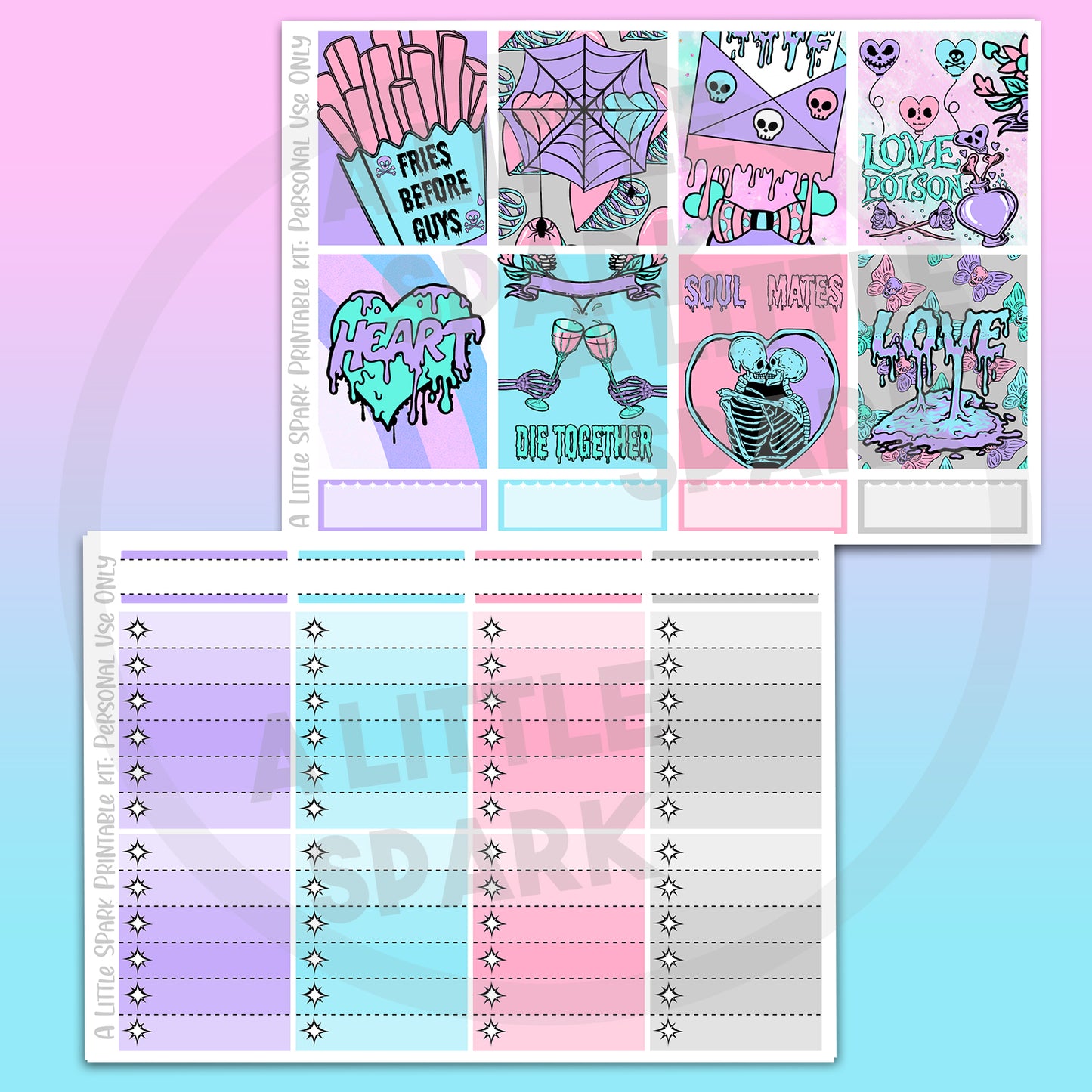Vertical PRINTABLE Kit Bad Romance