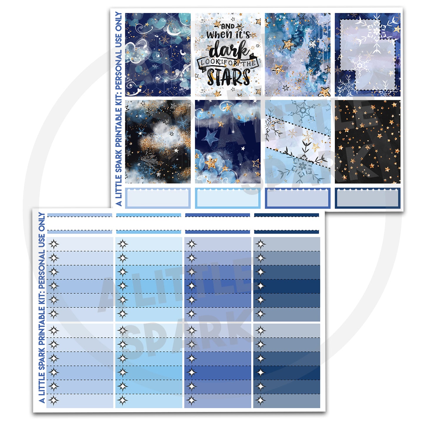 Vertical PRINTABLE Kit: Winter Dreams