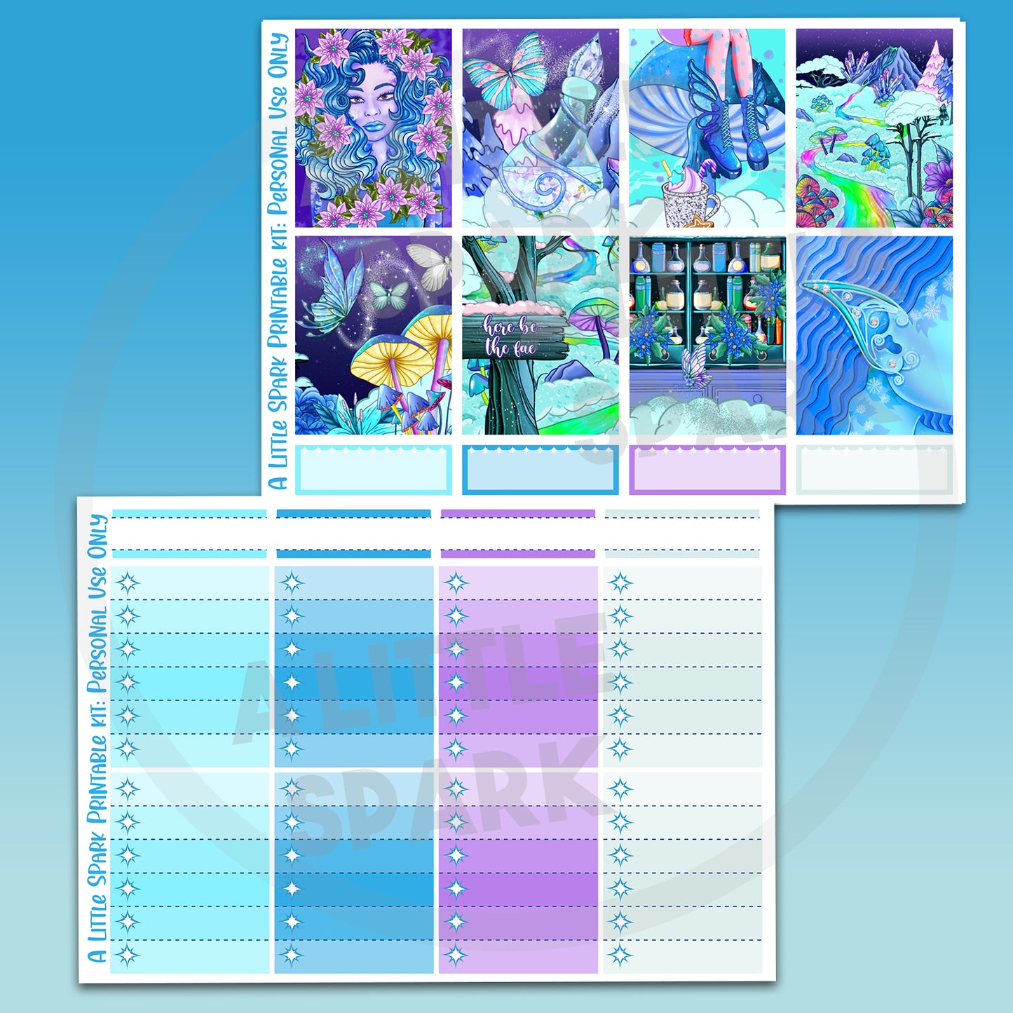 Vertical PRINTABLE Kit: Snow Fall