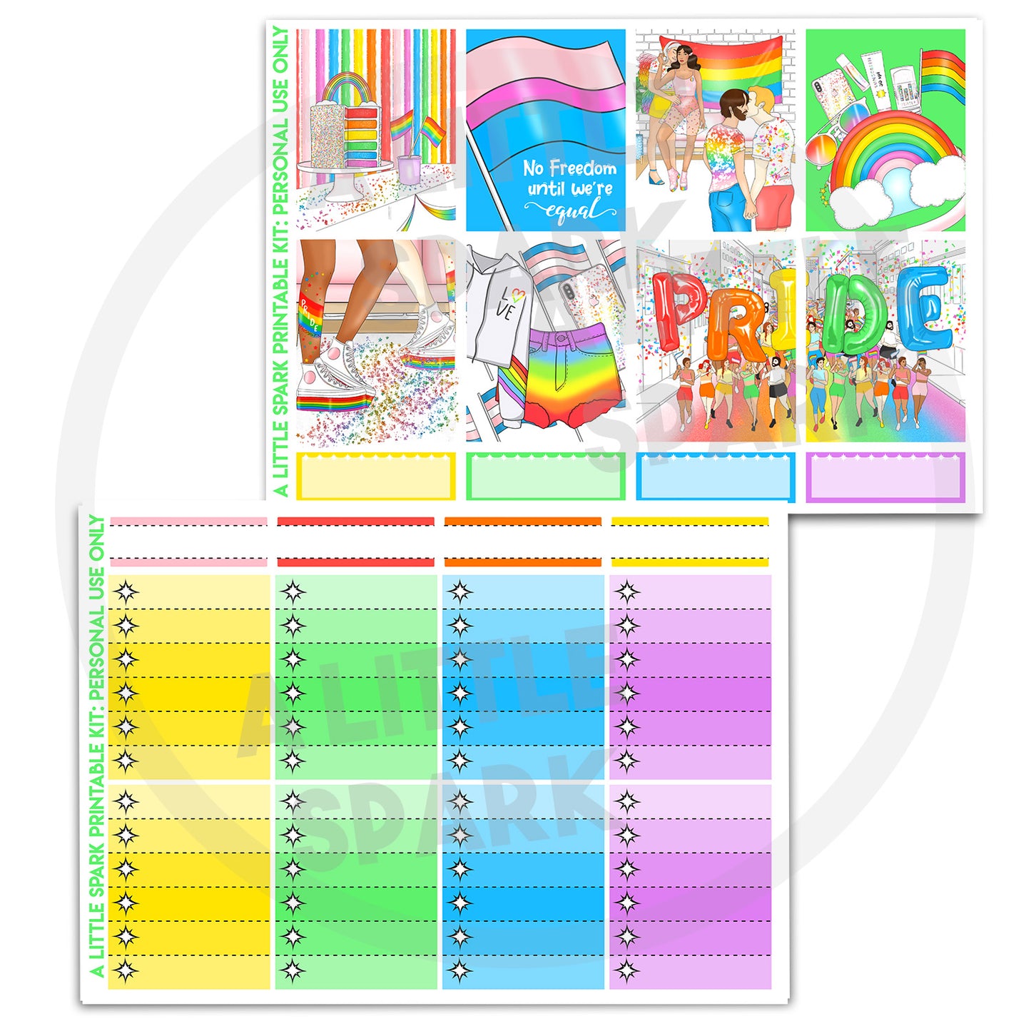 Vertical PRINTABLE Kit: Pride