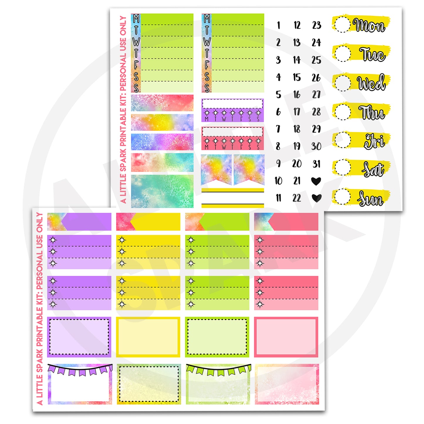 Vertical PRINTABLE Kit: Dawn
