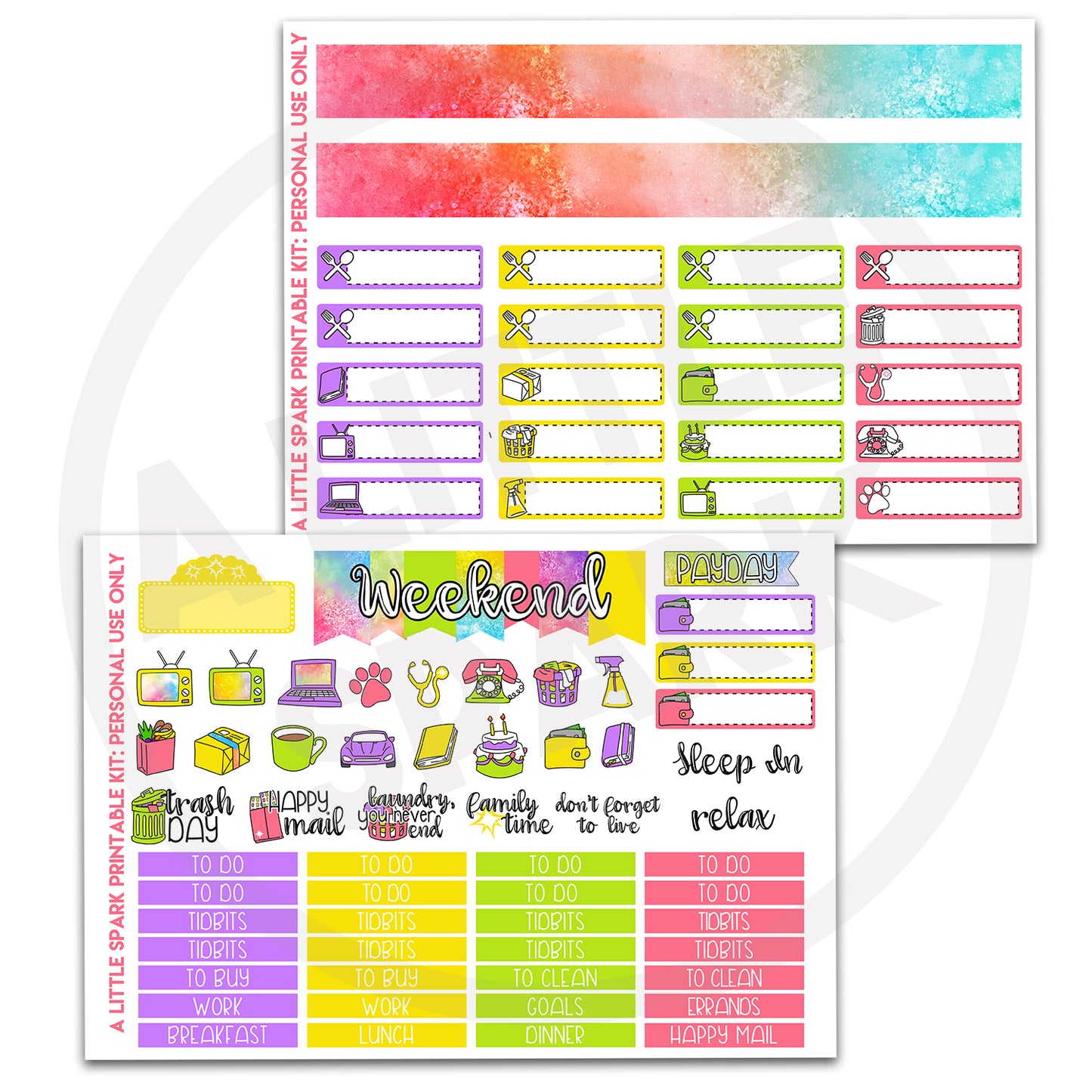 Vertical PRINTABLE Kit: Dawn