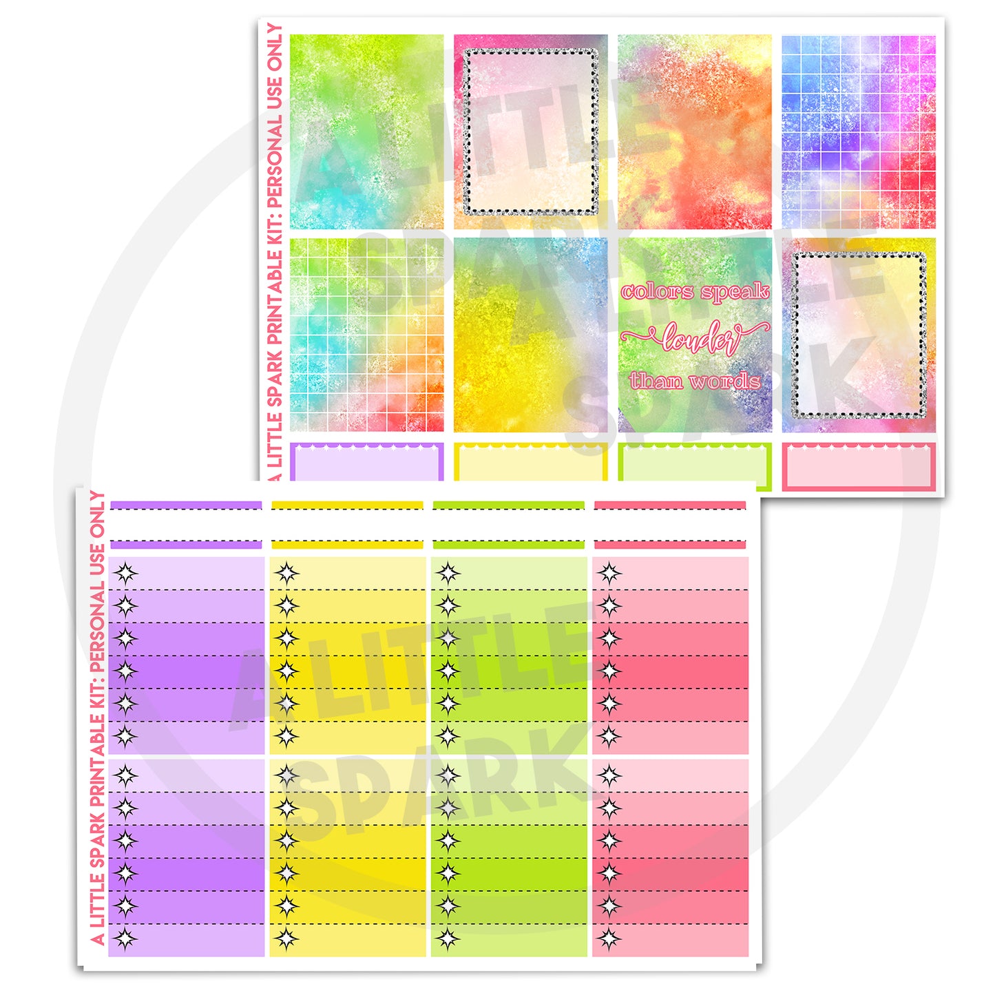 Vertical PRINTABLE Kit: Dawn