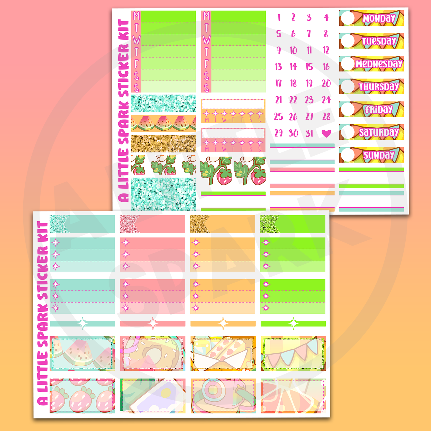 Vertical PRINTABLE Kit: Summer Bliss
