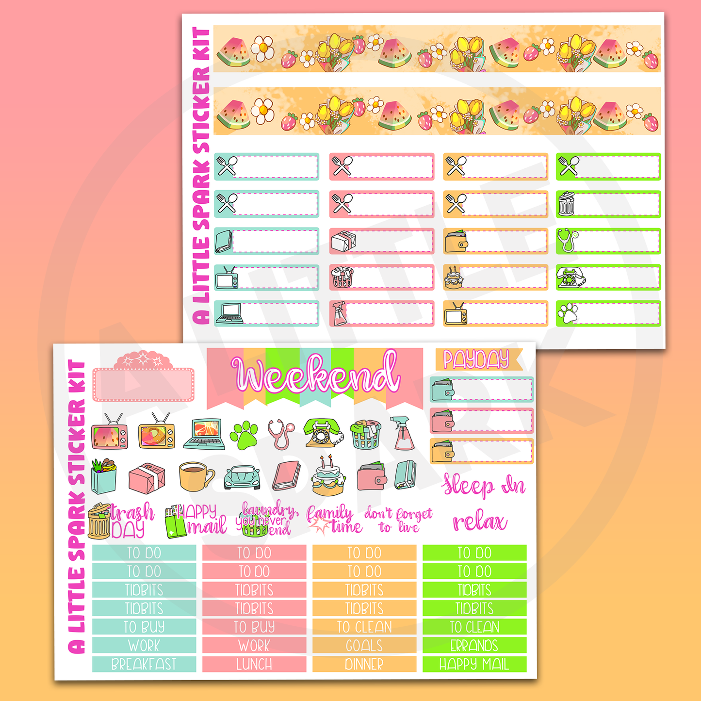 Vertical PRINTABLE Kit: Summer Bliss