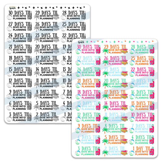 Dive into Planning: Countdowns