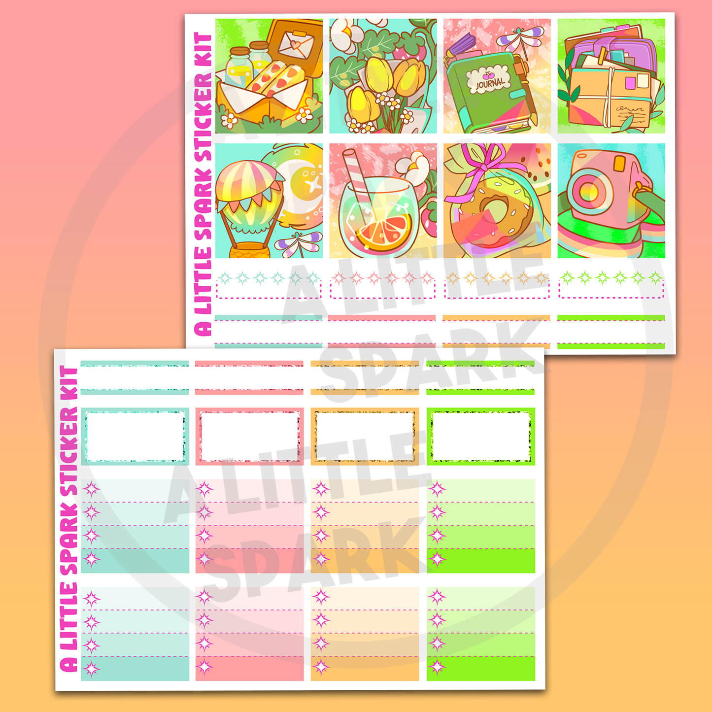 Vertical PRINTABLE Kit: Summer Bliss
