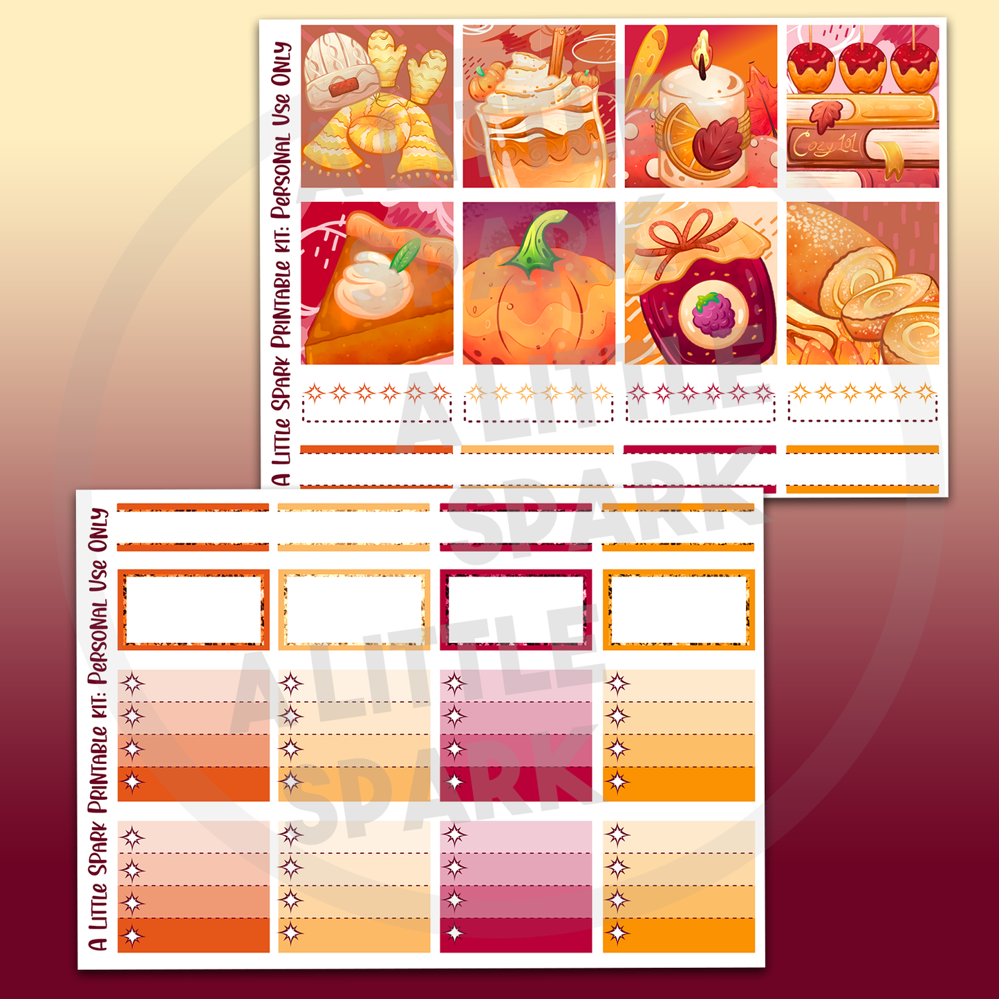 Vertical PRINTABLE Kit: Crisp
