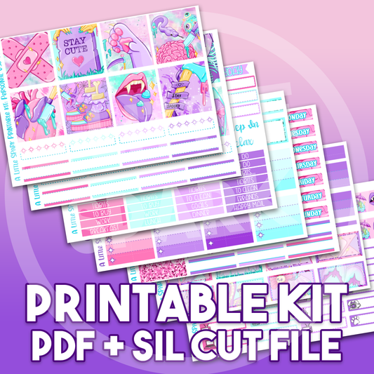 Vertical PRINTABLE Kit: Summerween 24