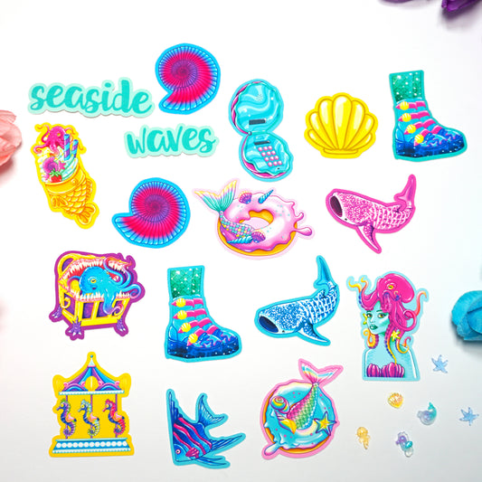 Seaside: Die Cut Sticker Pack