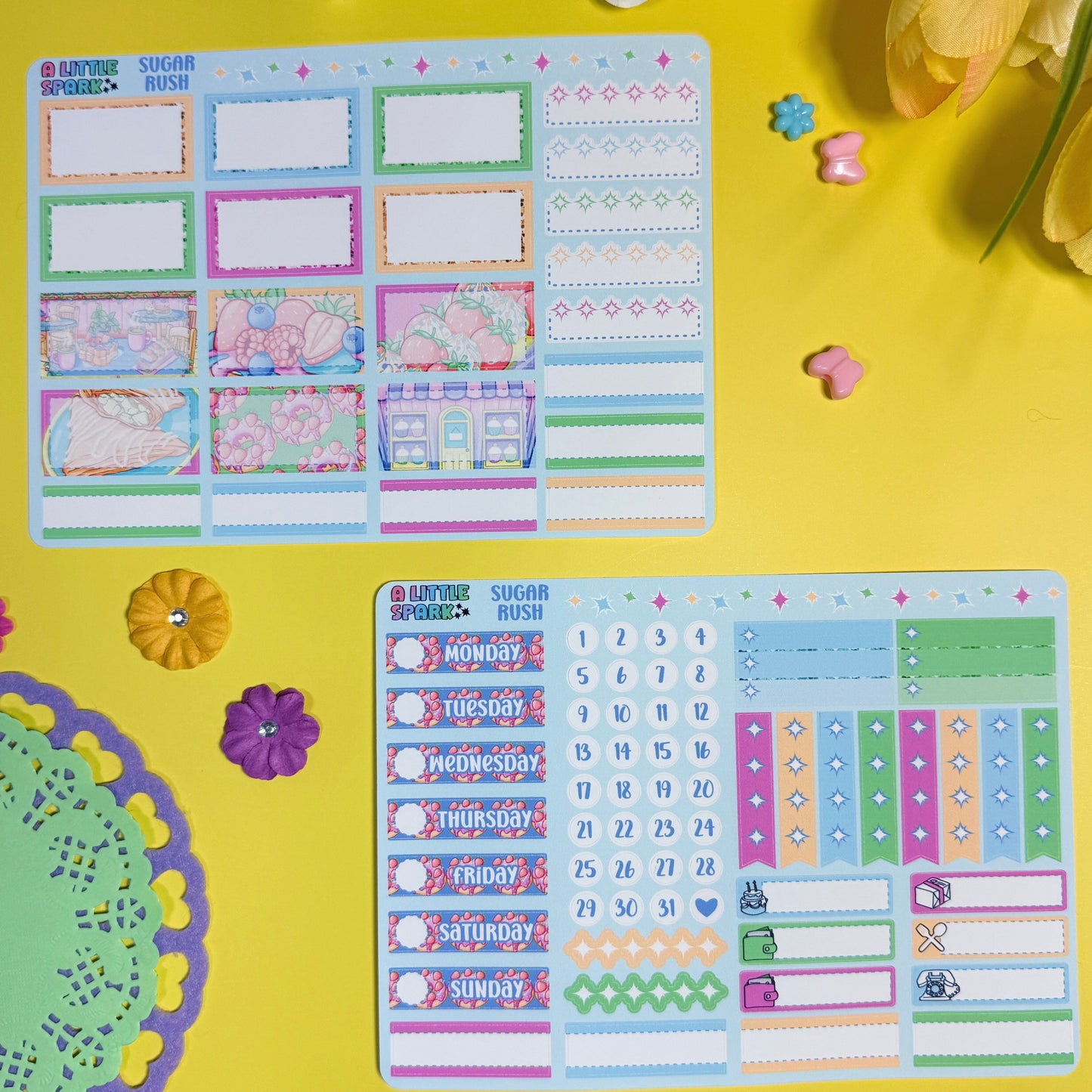 Sugar Rush Weekly Sticker Kit