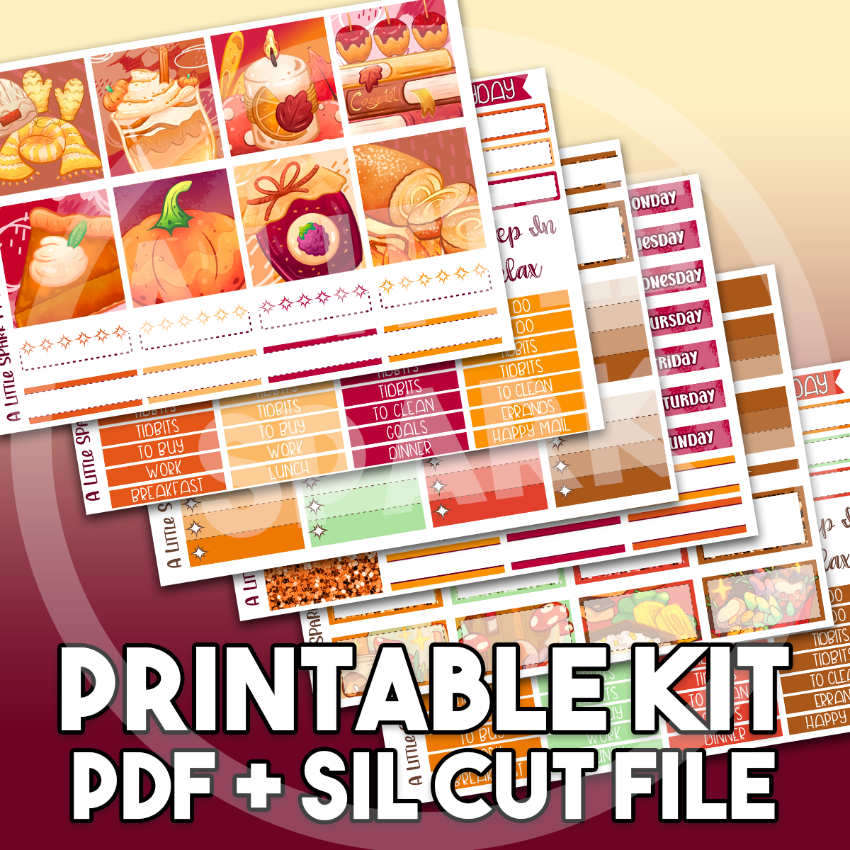 Vertical PRINTABLE Kit: Crisp