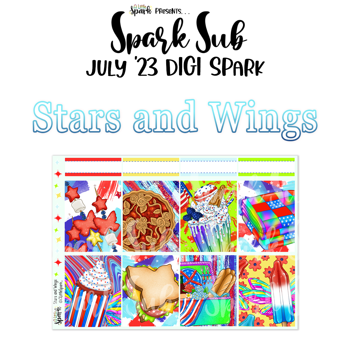 Digi Spark: Stars and Wings ONE TIME PURCHASE