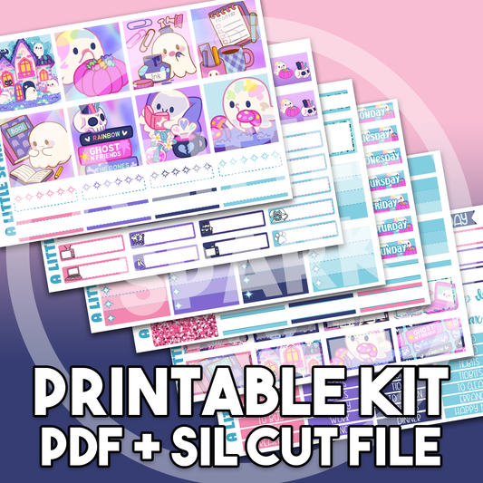Vertical PRINTABLE Kit: Ghostie