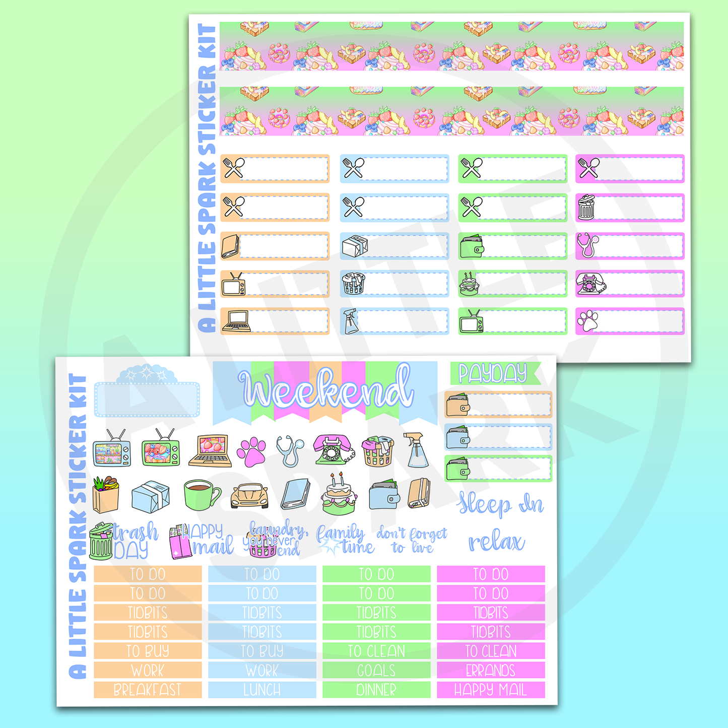 Vertical PRINTABLE Kit: Sugar Rush