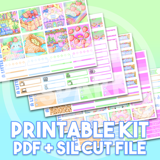 Vertical PRINTABLE Kit: Sugar Rush