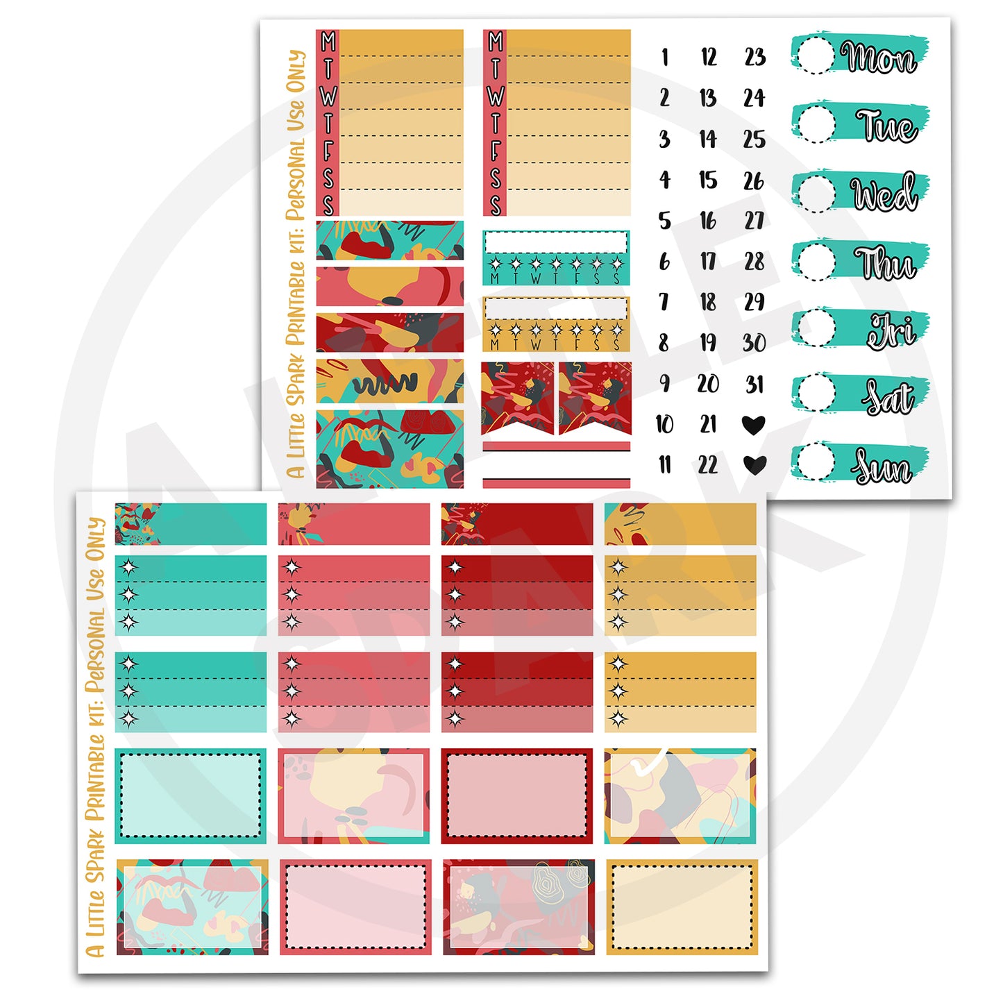 Vertical PRINTABLE Kit: Acorns
