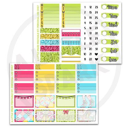 Vertical PRINTABLE Kit: Winter Candy