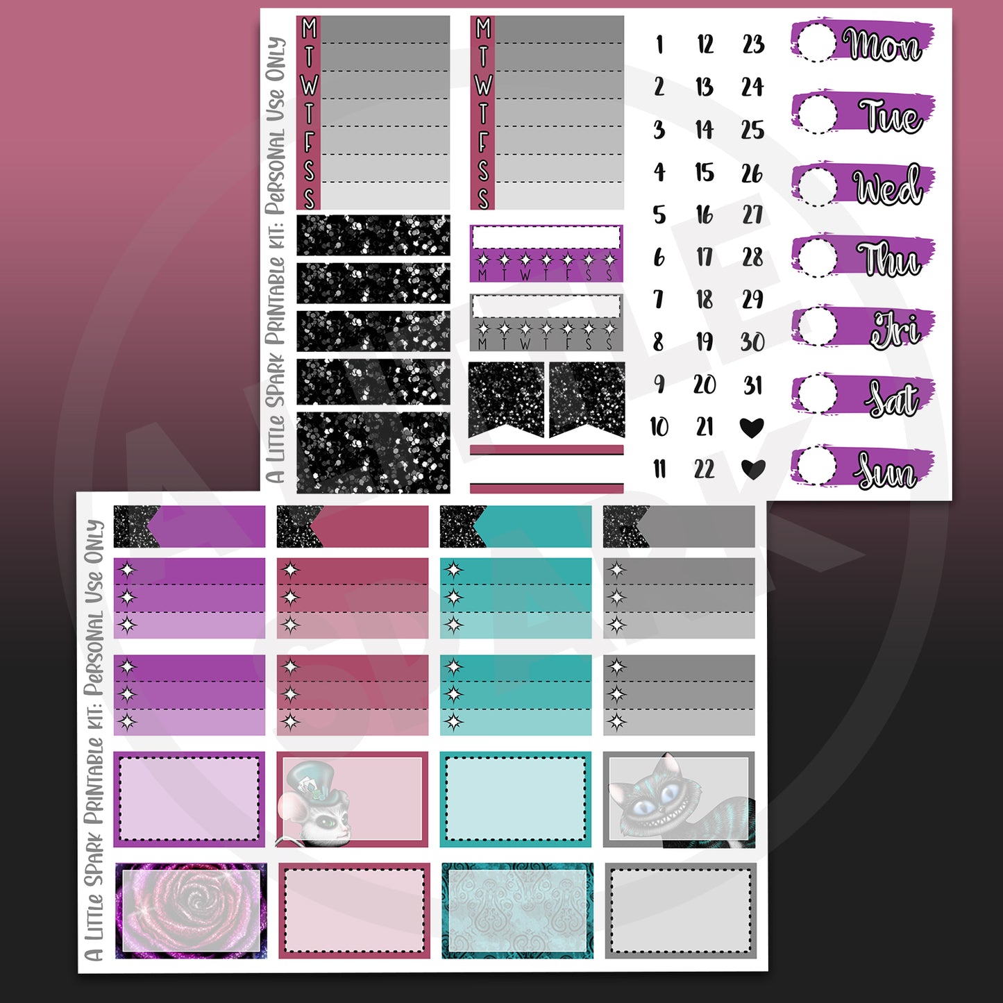 Vertical PRINTABLE Kit Tempted