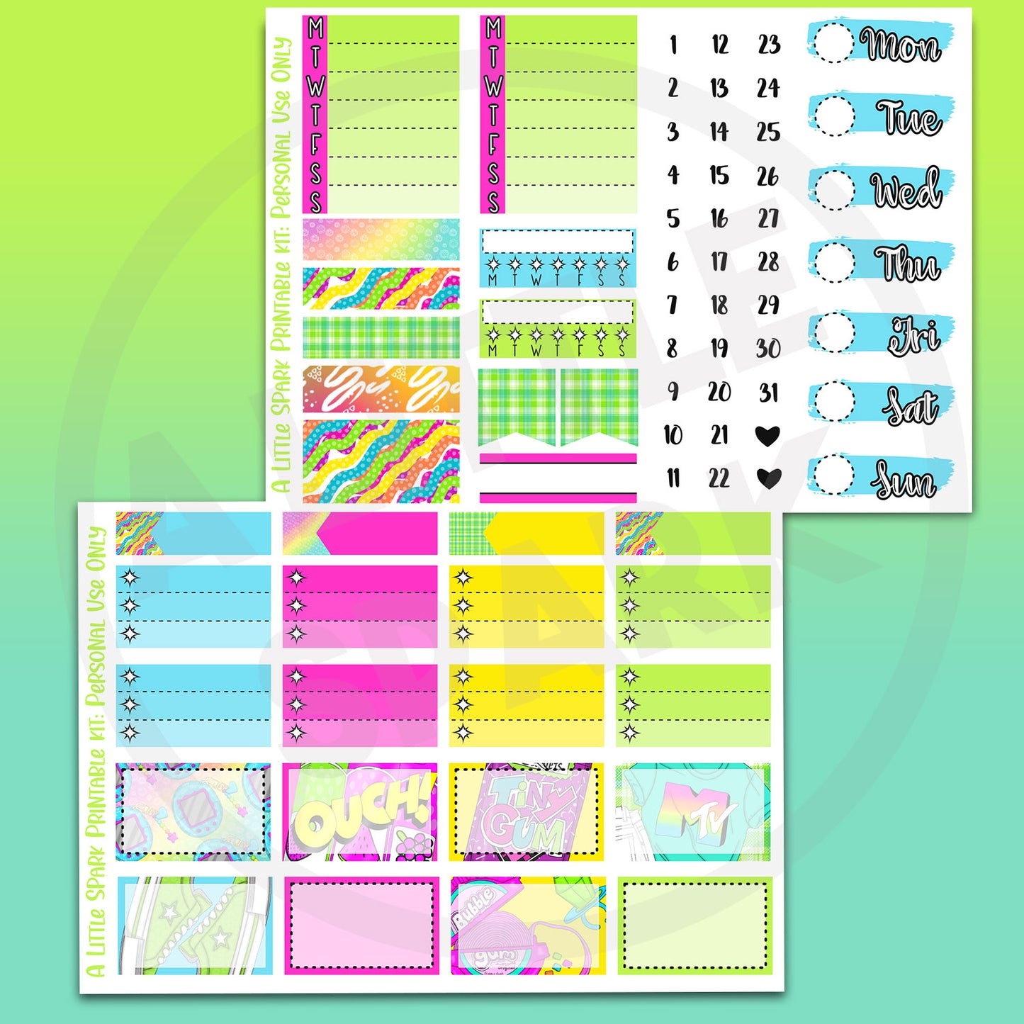 Vertical PRINTABLE Kit RAD