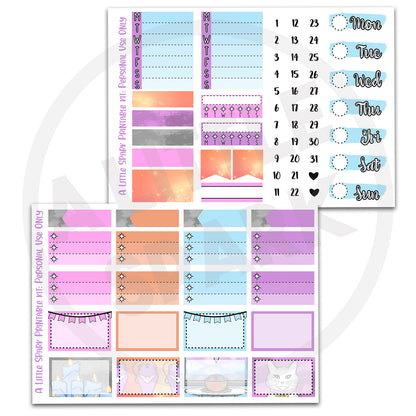 Vertical PRINTABLE Kit Pastel Chills