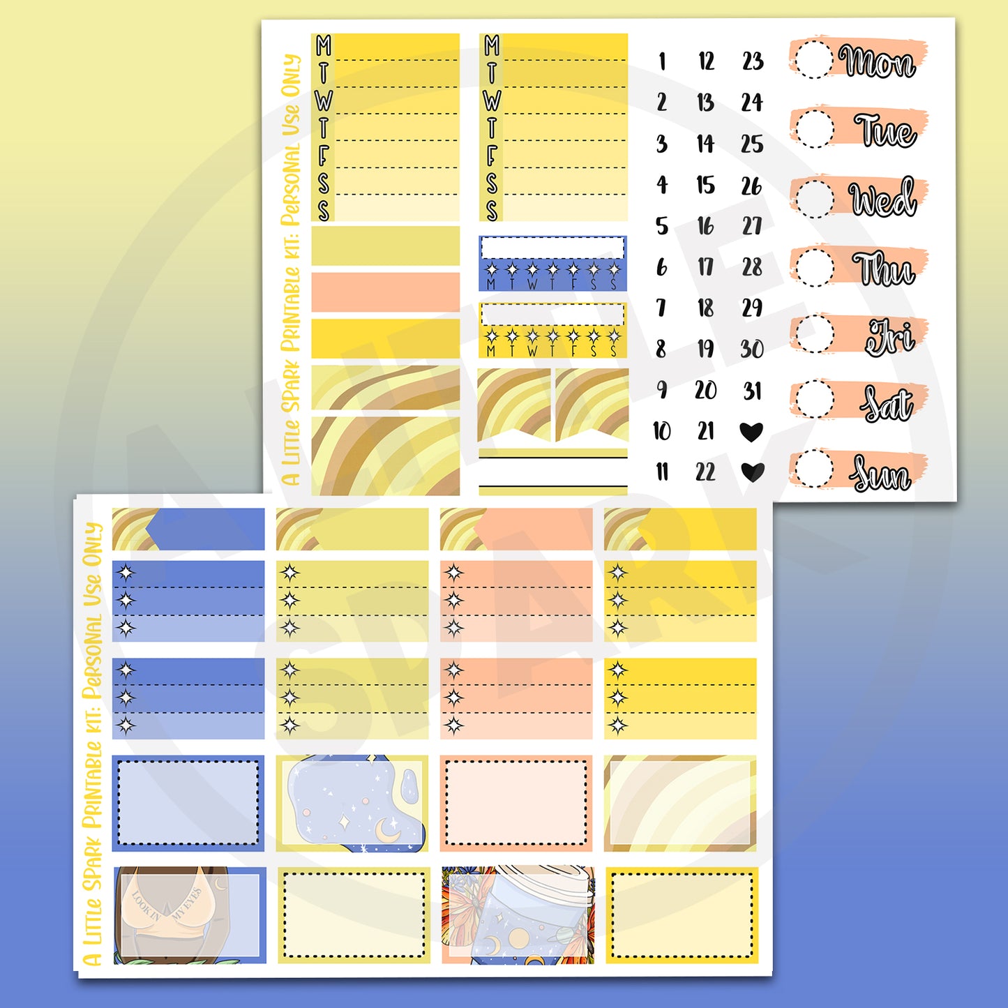 Vertical PRINTABLE Kit: Power