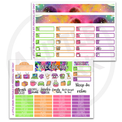 Vertical PRINTABLE Kit: Cosmic