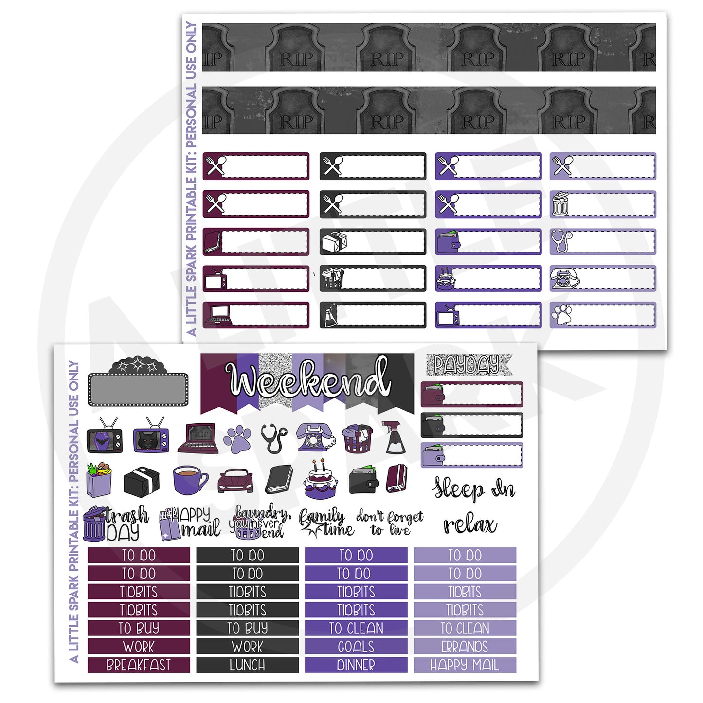 Vertical PRINTABLE Kit: Thirteen