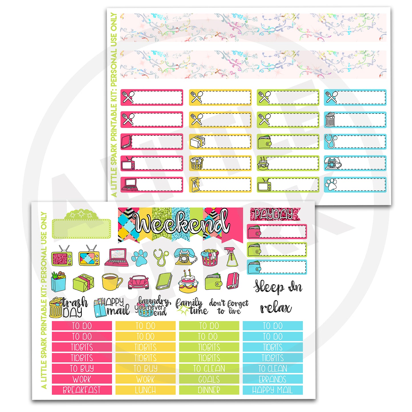 Vertical PRINTABLE Kit: Winter Candy