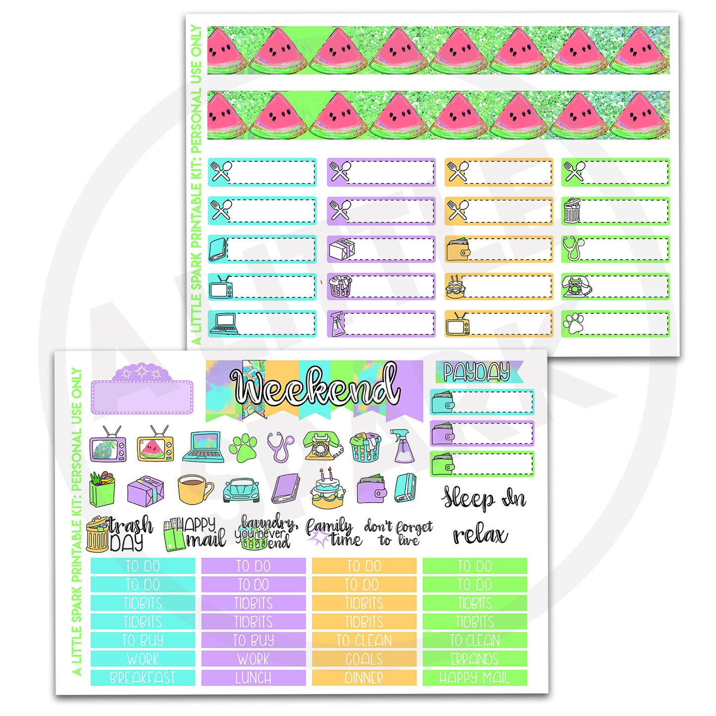Vertical PRINTABLE Kit Tropic