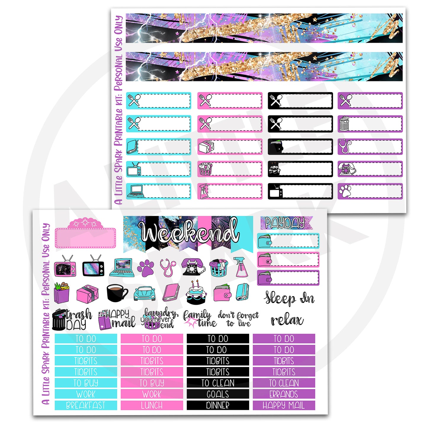 Vertical PRINTABLE Kit Electric