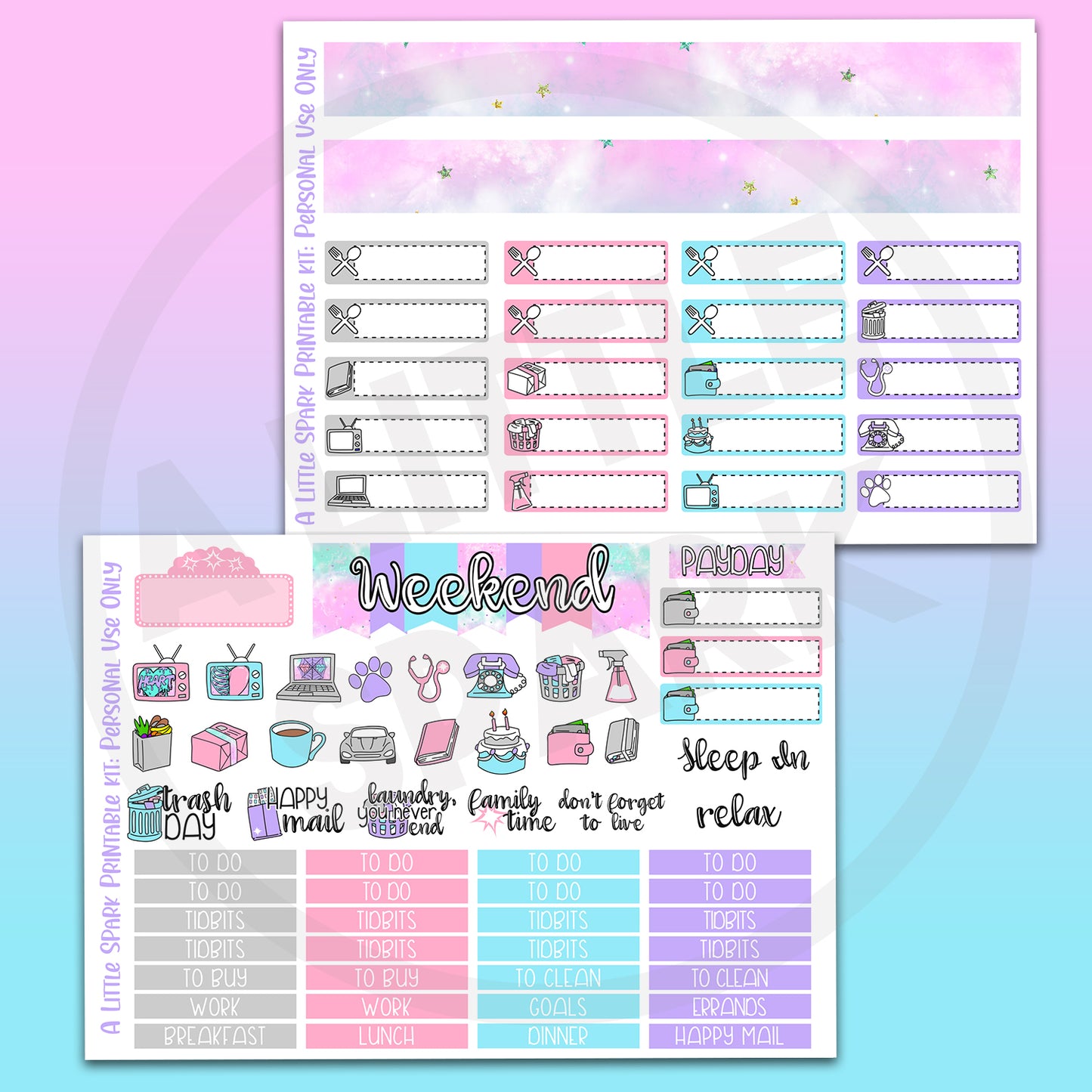 Vertical PRINTABLE Kit Bad Romance