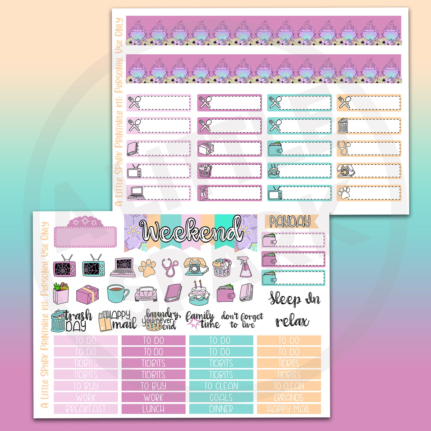 Vertical PRINTABLE Kit Careful