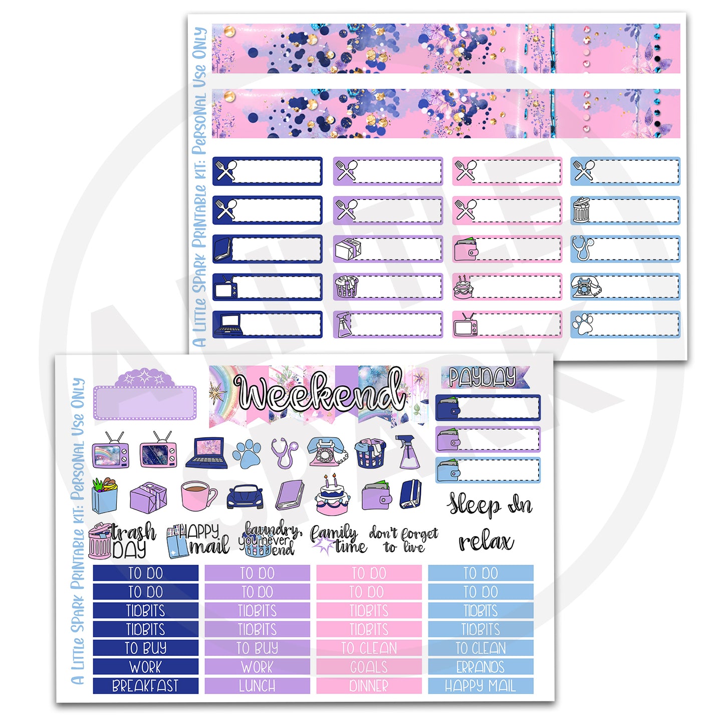 Vertical PRINTABLE Kit Dreamy