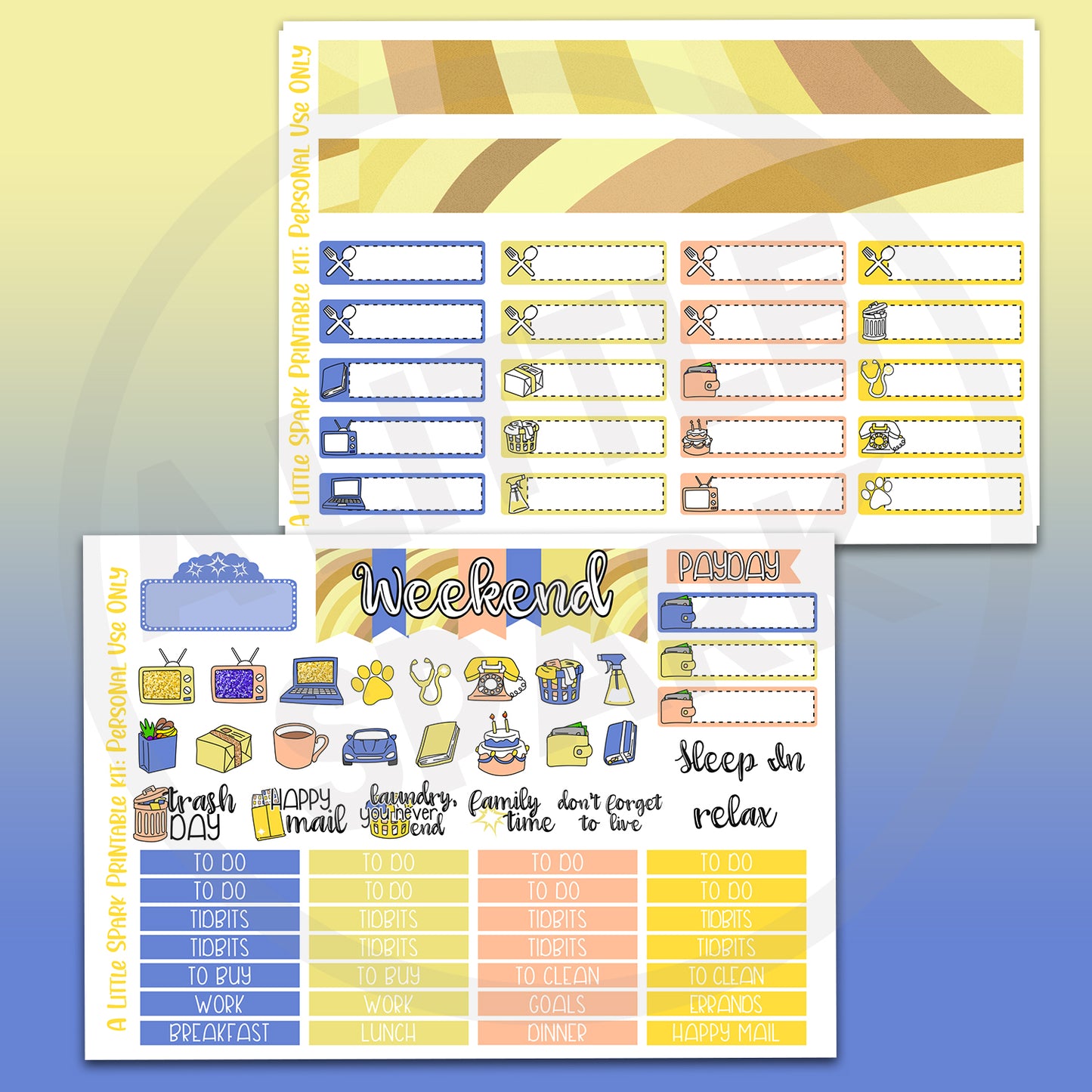 Vertical PRINTABLE Kit: Power