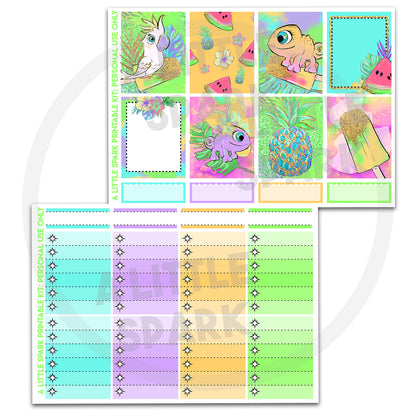 Vertical PRINTABLE Kit Tropic